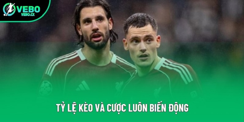 Tỷ lệ kèo và cược luôn biến động