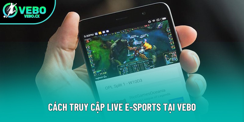 Chỉ dẫn cách truy cập live E-sports của VEBO